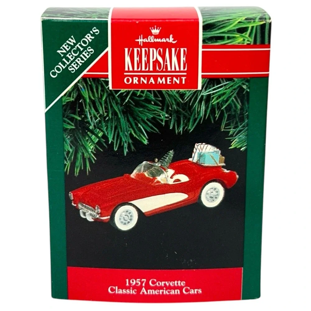Hallmark 1957 Corvette Keepsake Ornament 1991 Classic American Cars Series 1 Red